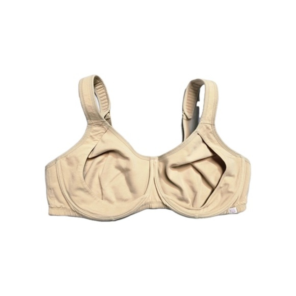 Comfort‎ Choice Nude Bra Women's Size 46 D Underwire Cotton Blend